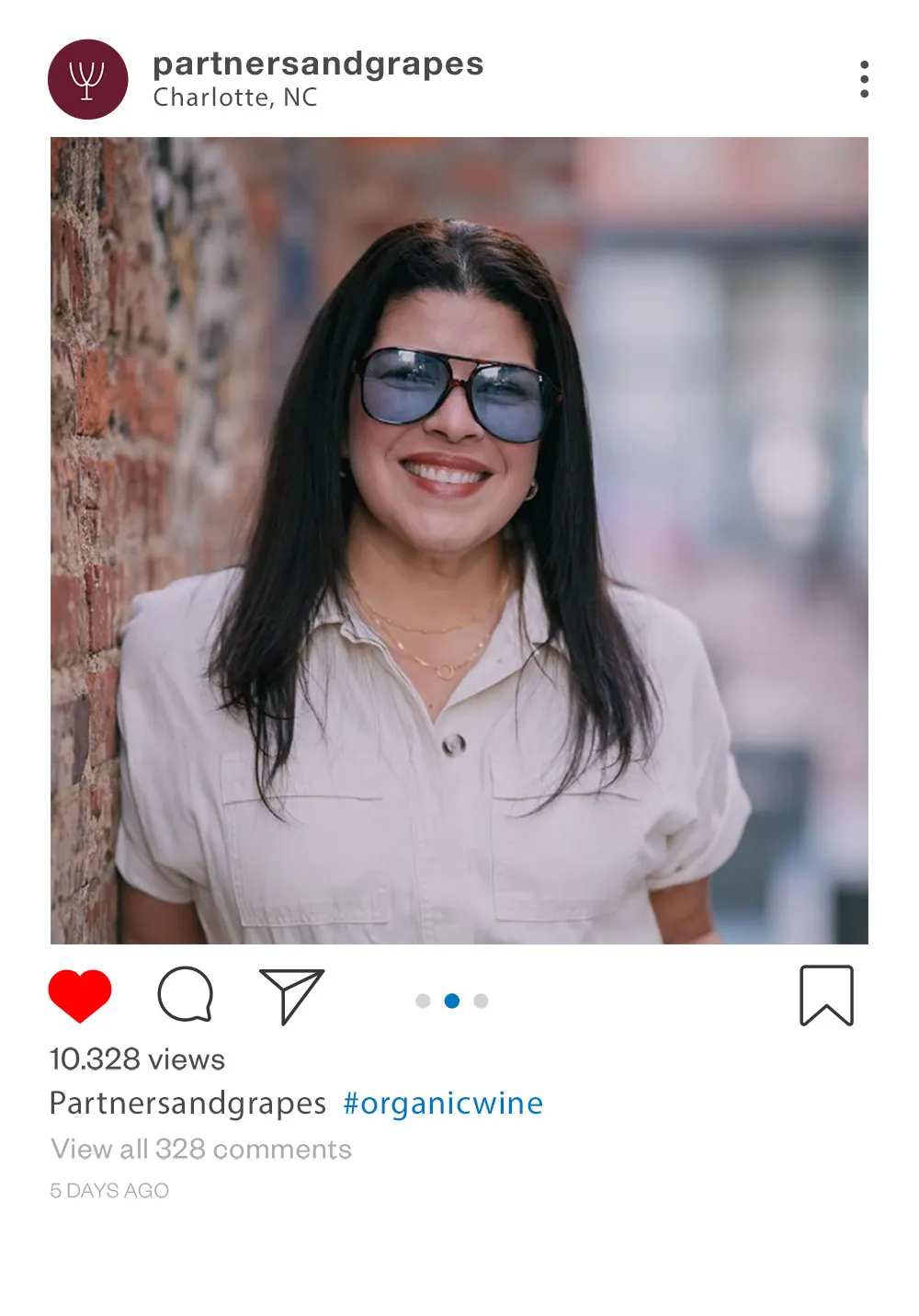 Partners and Grapes Instagram post